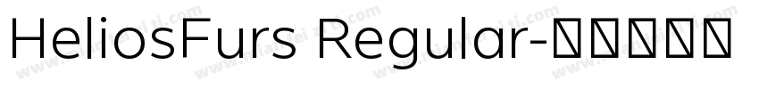 HeliosFurs Regular字体转换